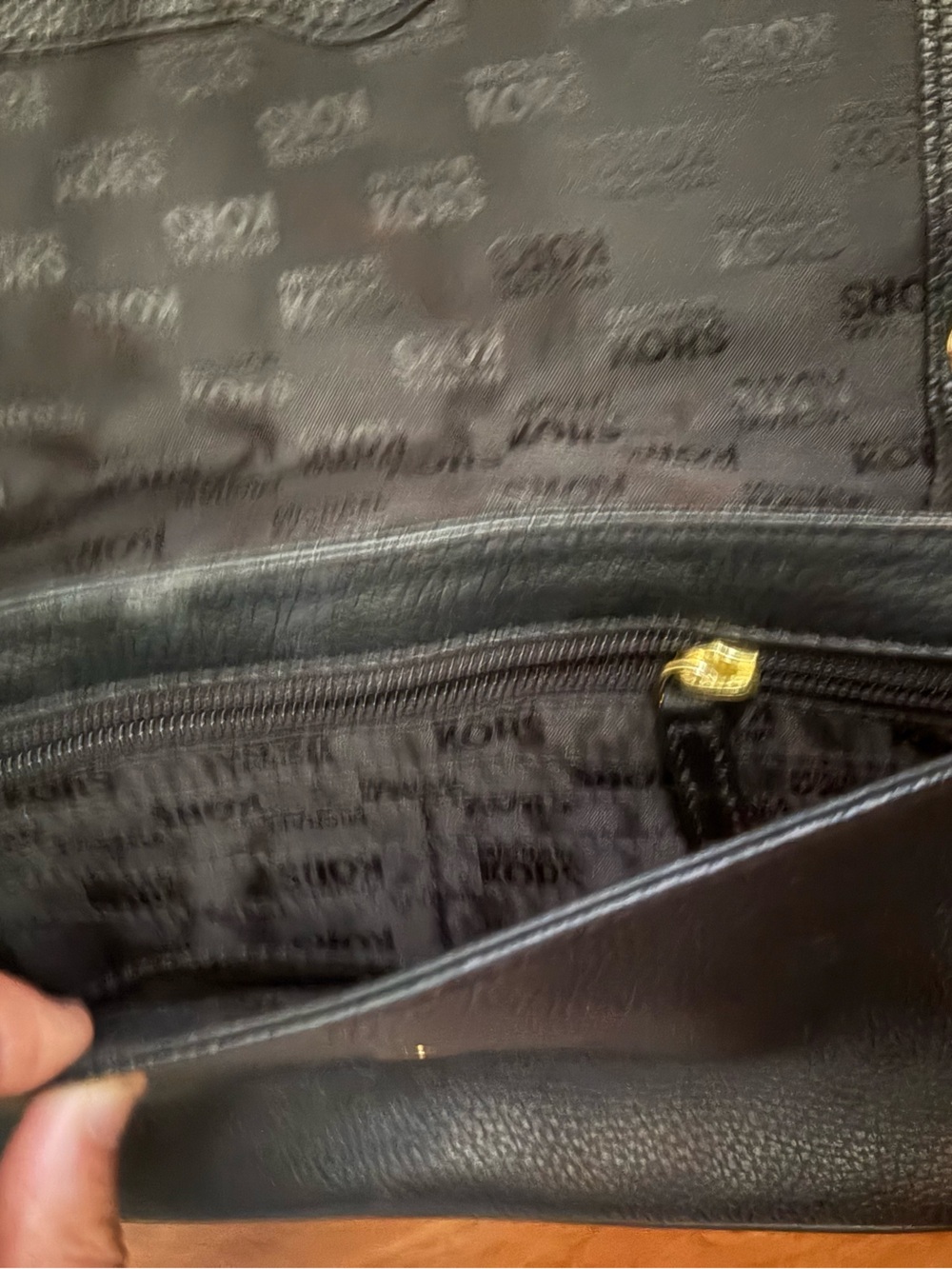 Michael Kors Black Mini Crossbody Bag with Gold Hardware